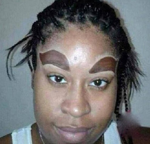 Ridiculous Big Eyebrows - Makeup Fail