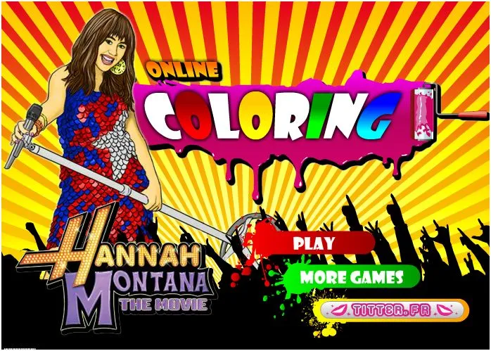 Hannah Montana The Movie Coloring