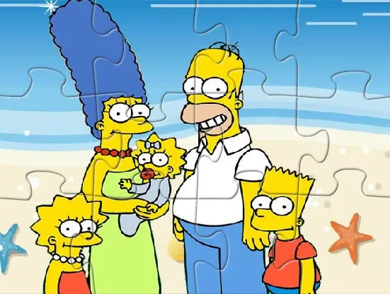 Simpsons on the Beach Puzzle
