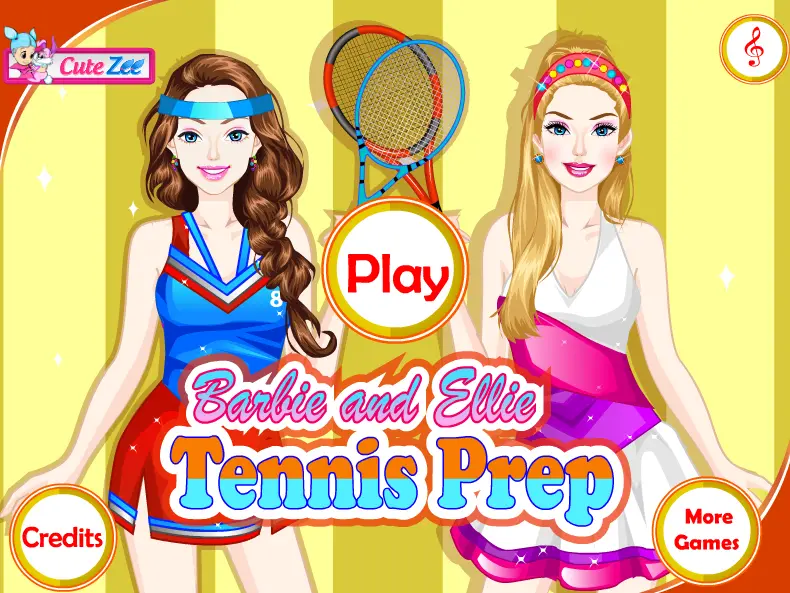 Barbie And Ellie Tennis Prep