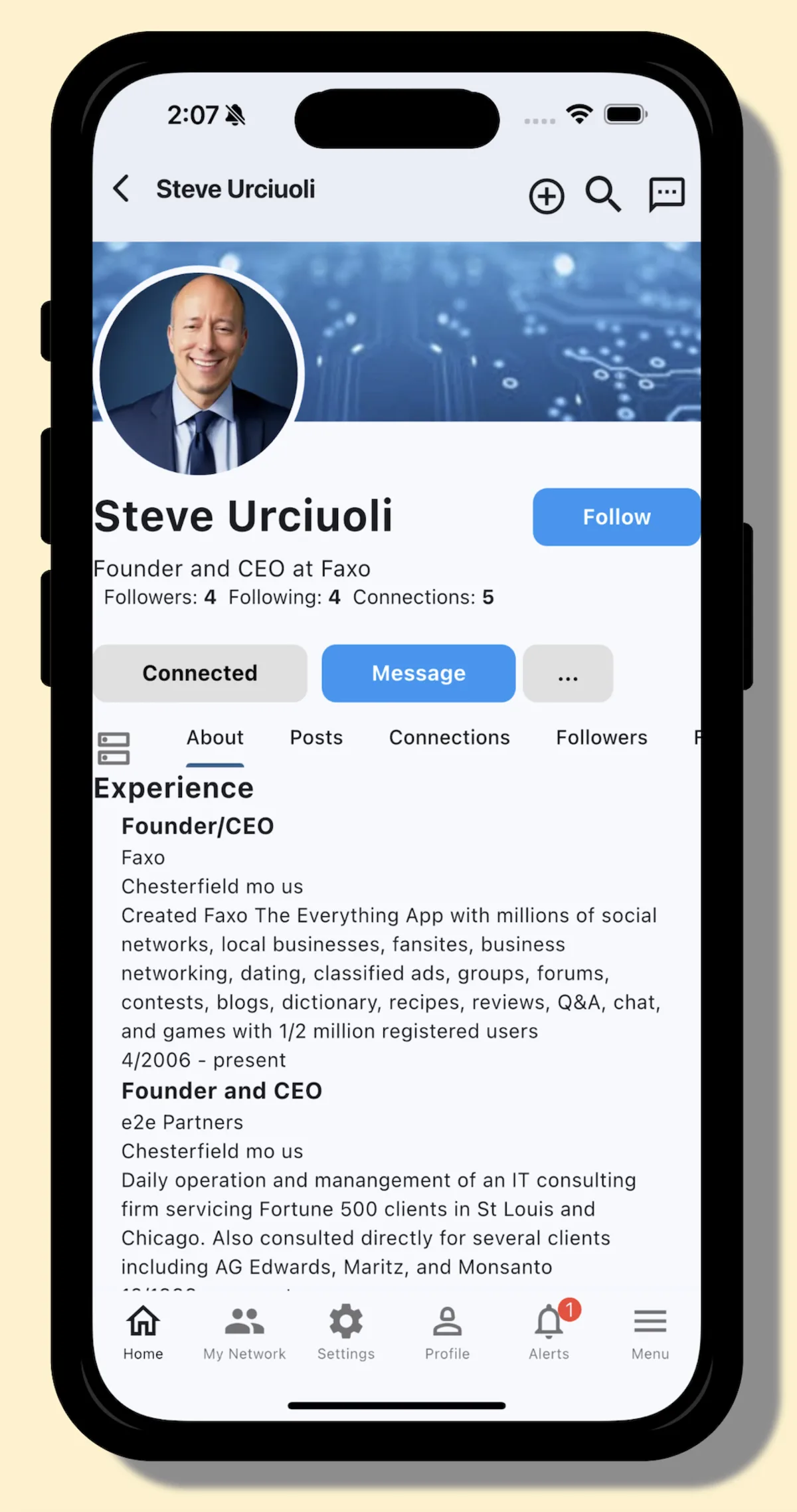 Faxo Business profile screenshot