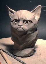 Grumpy Cat Statue