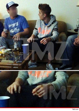 Justin Bieber Holding a Joint