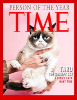 Grumpy Cat on a Cover Of Time Magazine