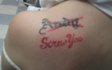 ANDY SCREW YOU TATTOO