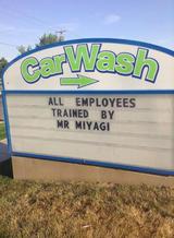 Car Wash - Karate Kid Style