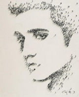 Incredible Celebrity Portraits Composed Of Humans Elvis Presley