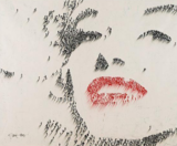 Incredible Celebrity Portraits Composed Of Humans Madonna face close up