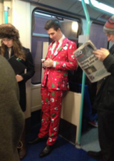 This Guy Has Christmas Spirit