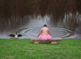 PINK TUTU BY THE POND