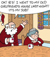Santa Visits His Old Girlfriends House