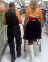 Wonder Woman at Walmart With Open Back
