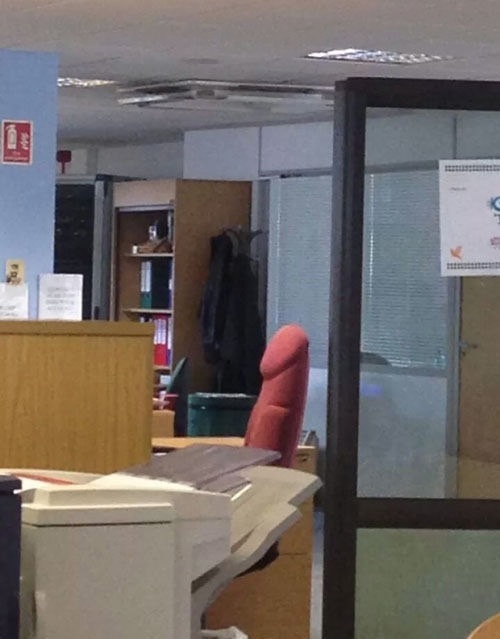 Big Red. Super Firm Office Chair. LOL!