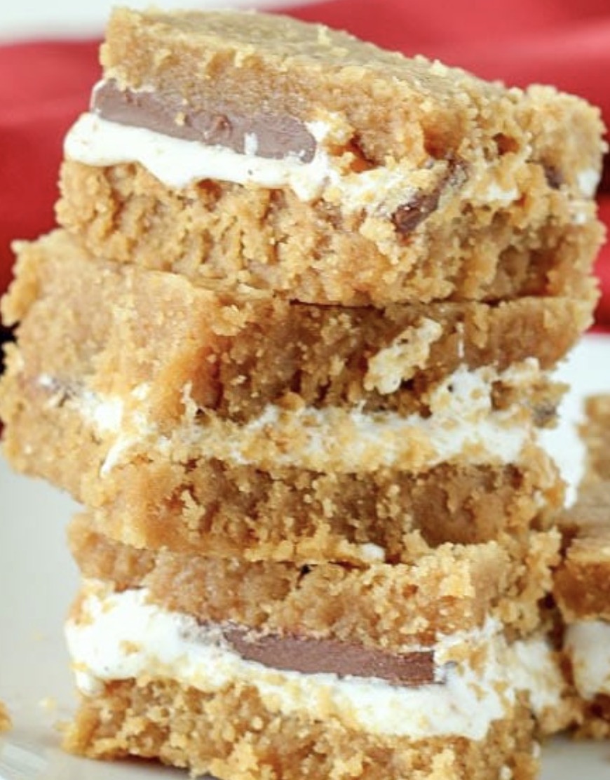 Peanut Butter S’mores Bars - Faxo