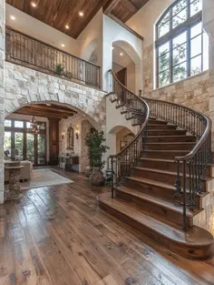 Grand Stone and Wood Home