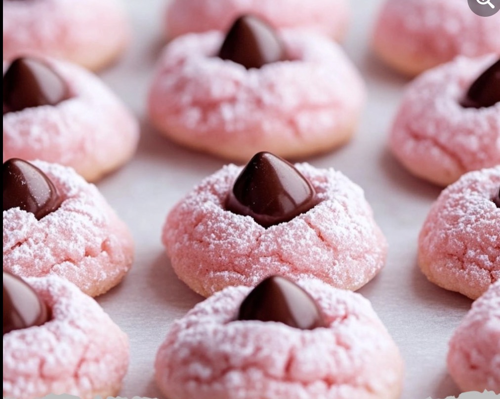 Strawberry Kiss Cookies - Faxo