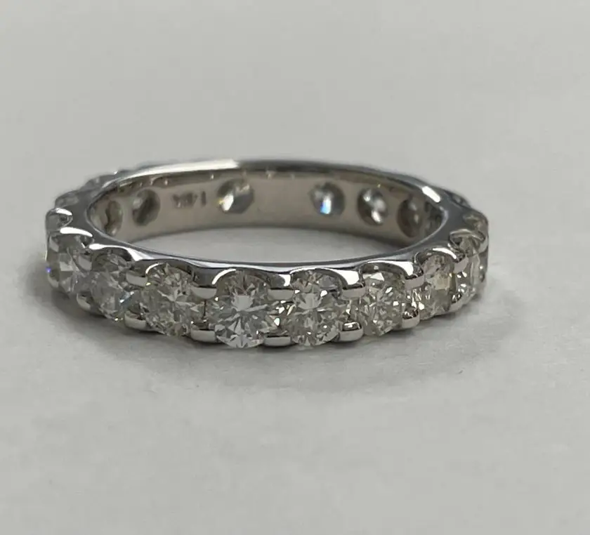 2.22ct e/si certified natural diamond engagement ring with 3.ctw band - $16,000 thumbnail 4