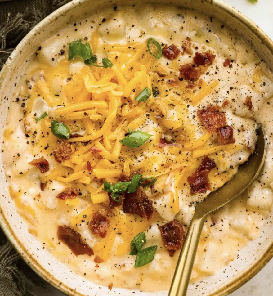 Slow Cooker Crack Potato Soup - Faxo