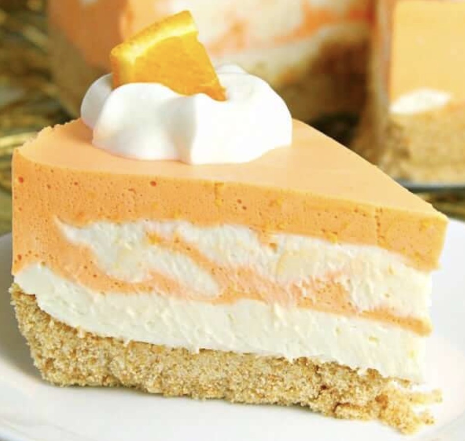 No-Bake Orange Creamsicle Cheesecake - Faxo