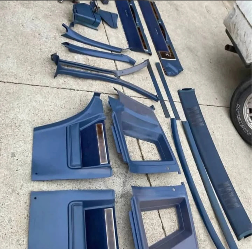 1984 cutlass g body interior, all plastic in good condition,some fading on a few thumbnail 2