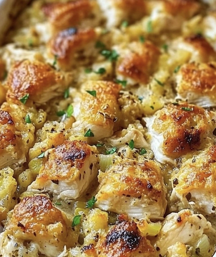 Dolly Parton's Chicken and Stuffing Casserole