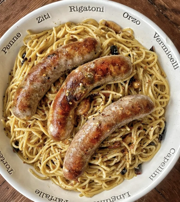 Italian Sausage and Chili Garlic Spaghetti
