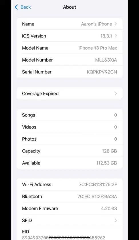 apple iphone 13 pro max - 128gb - midnight - unlocked - $180 thumbnail 2