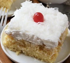 Piña Colada Poke Cake
