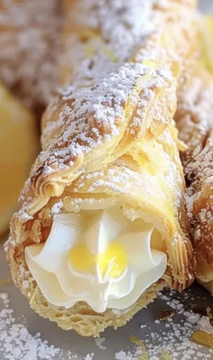 Lemon Meringue Pie Cannolis