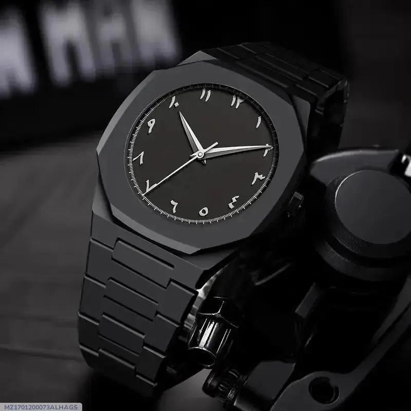 *product name*: men's black stainless steel chain watch - 1 pc - $20 thumbnail 2