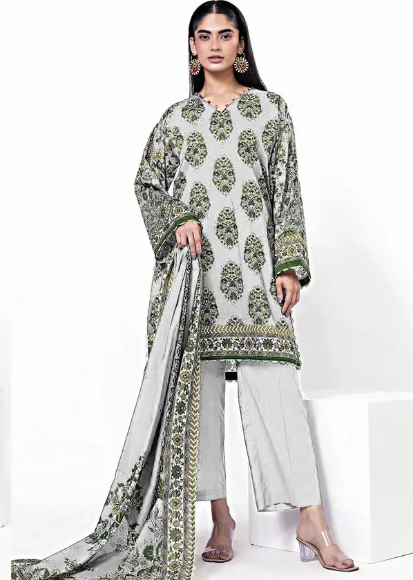 *product name*: 3 pcs women's unstitched printed suit - $30 thumbnail 4