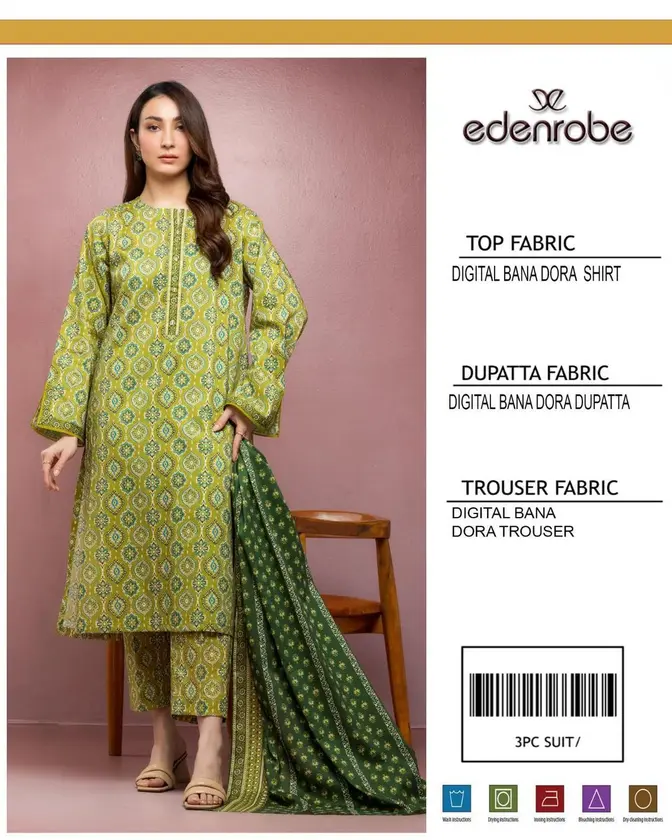 *product name*: 3 pcs women's unstitched digital print suit - $20 thumbnail 3