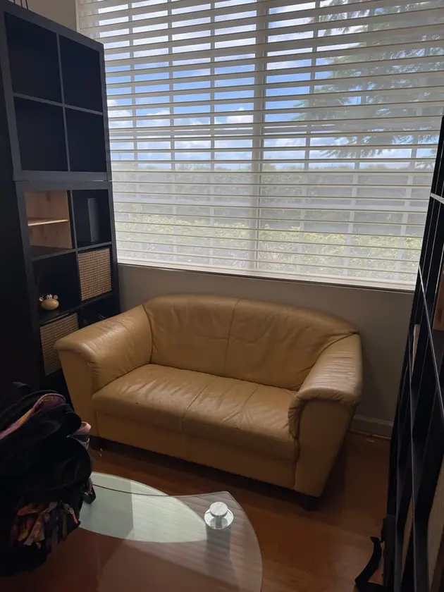 two leather couches - $120 thumbnail 2