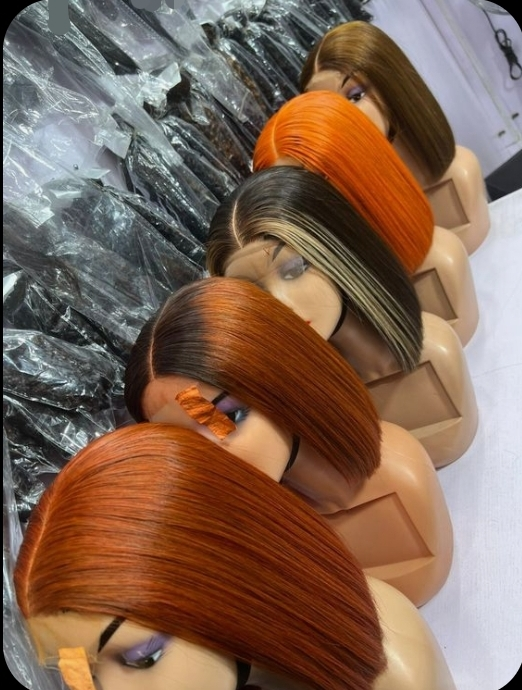 glueless synthetic human hair wig - $500 thumbnail 4