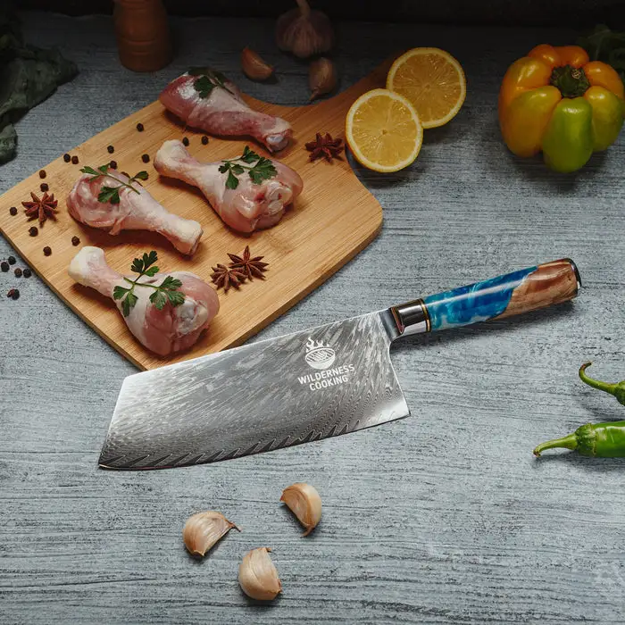 premium damascus chef's knife - $139 thumbnail 4