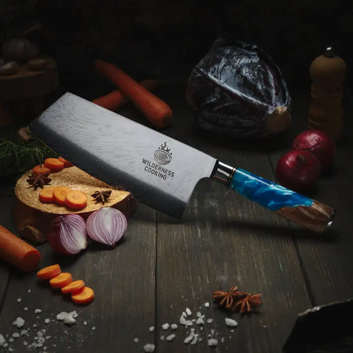 premium damascus chef's knife - $139 thumbnail 5