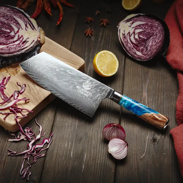 premium damascus chef's knife - $139 thumbnail 7