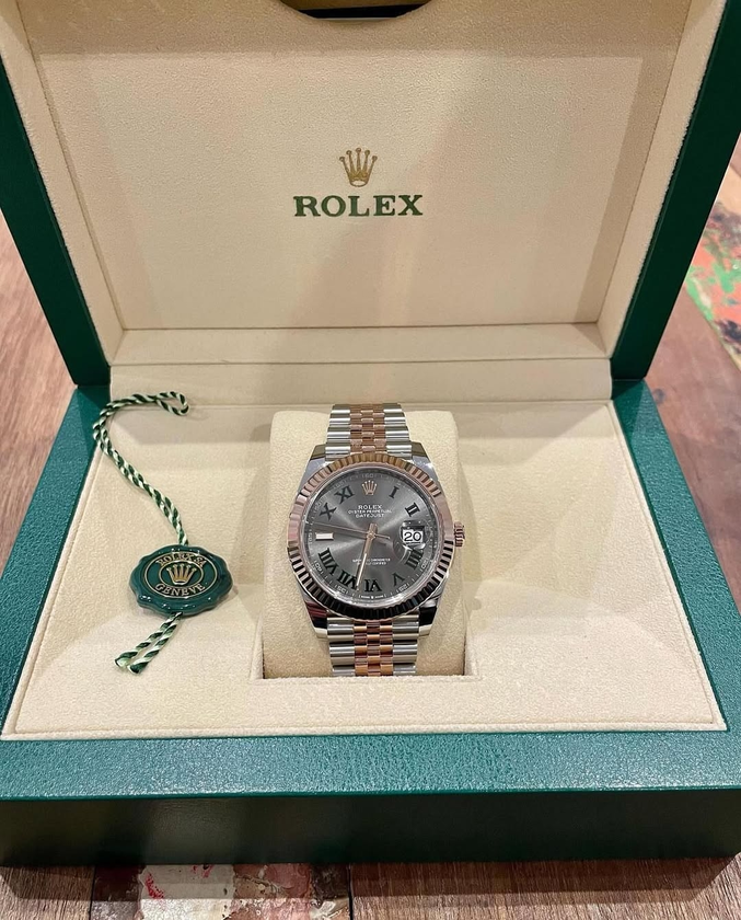 rolex datejust wimbledon 41mm - $8,500 thumbnail 2