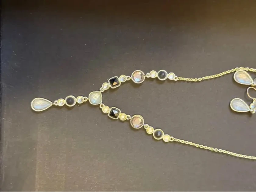 elegant necklace & earring set – $50 ✨ - $50 thumbnail 4