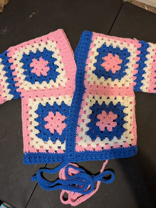 crochet wrap cardigan - $50 thumbnail 2