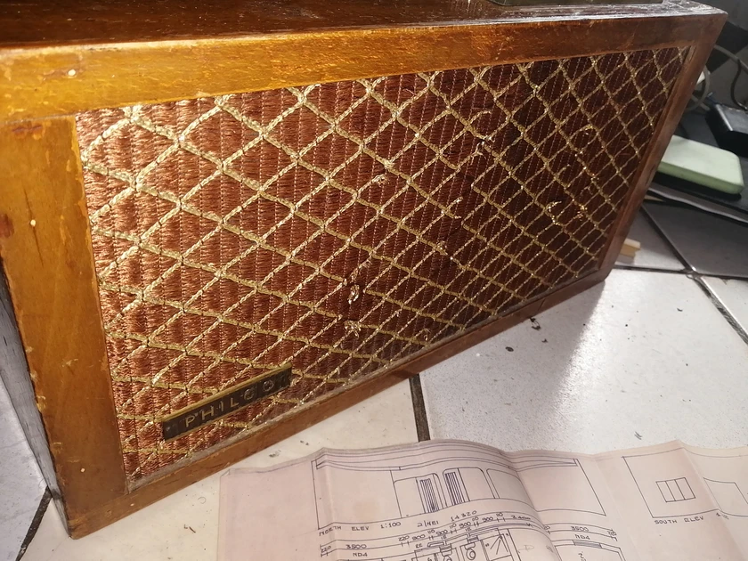 philco triple speaker vintage record player thumbnail 3