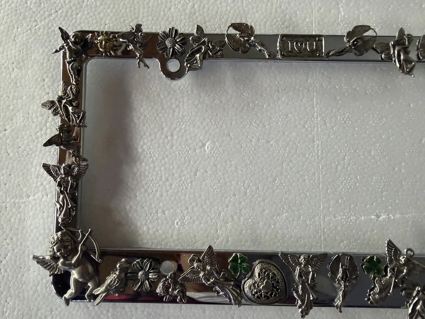 custom hand made license plate frame. frame. thumbnail 2