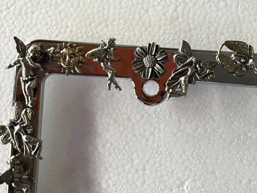 custom hand made license plate frame. frame. thumbnail 6