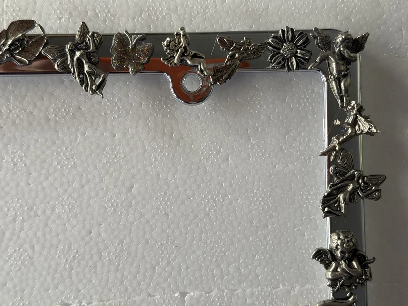 custom hand made license plate frame. frame. thumbnail 9