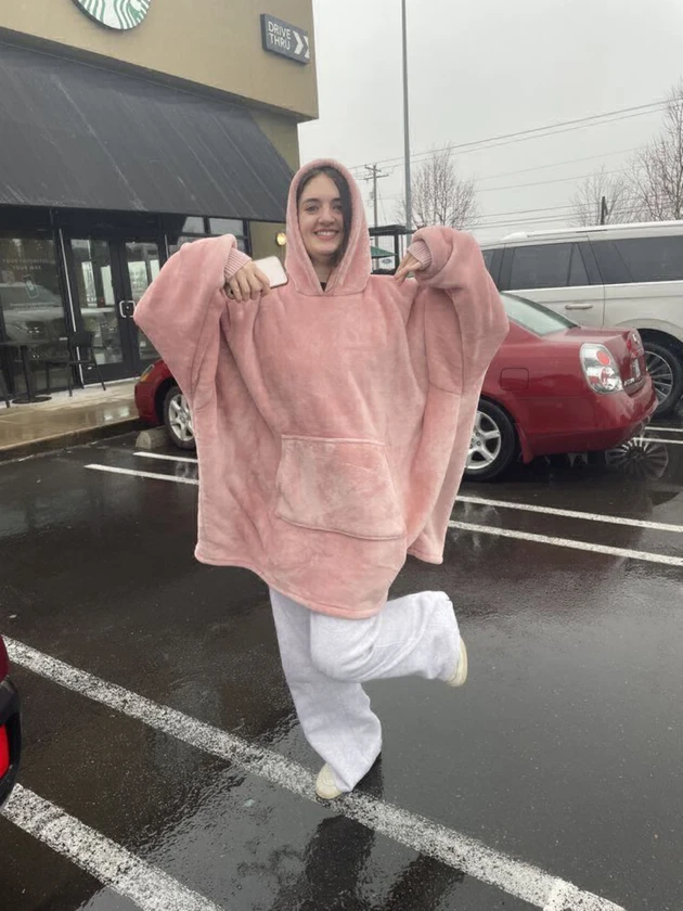 unisex heated wearable blanket hoodie +1 225-370-8110 thumbnail 2