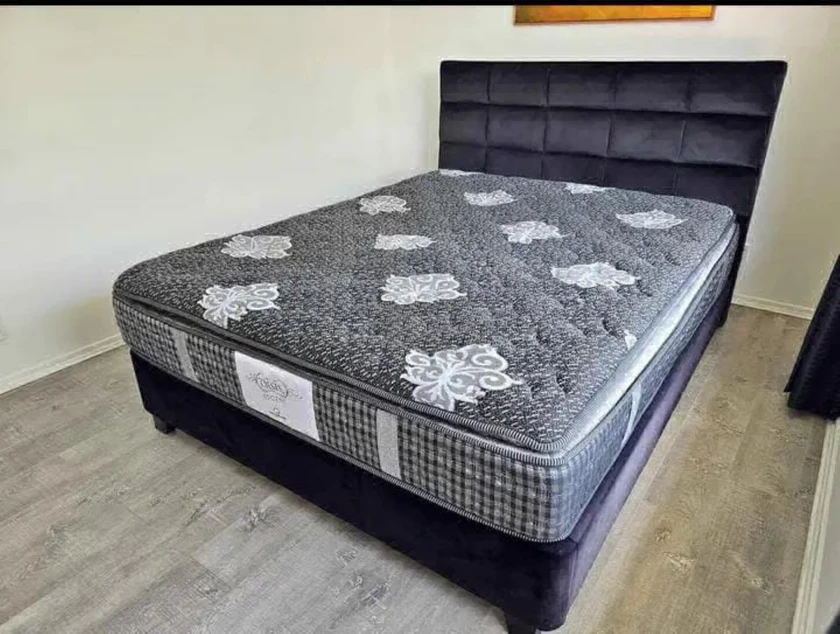 king bed frame,mattress and headboard - $150 thumbnail 2