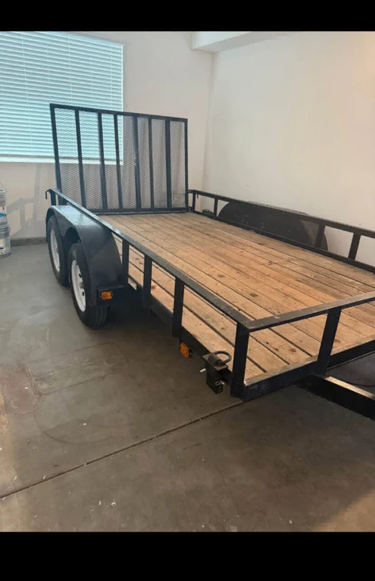 double axle utility trailer - $499 thumbnail 3