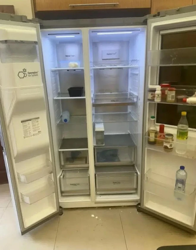 the item for sale is an lg refrigerator, excellent condition - $245 thumbnail 2