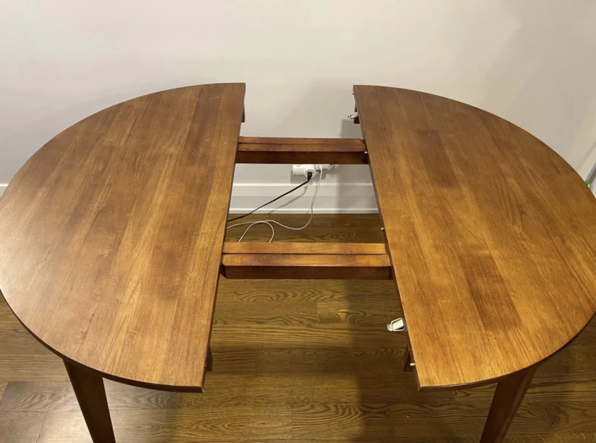 walnut dining table - $200 thumbnail 2