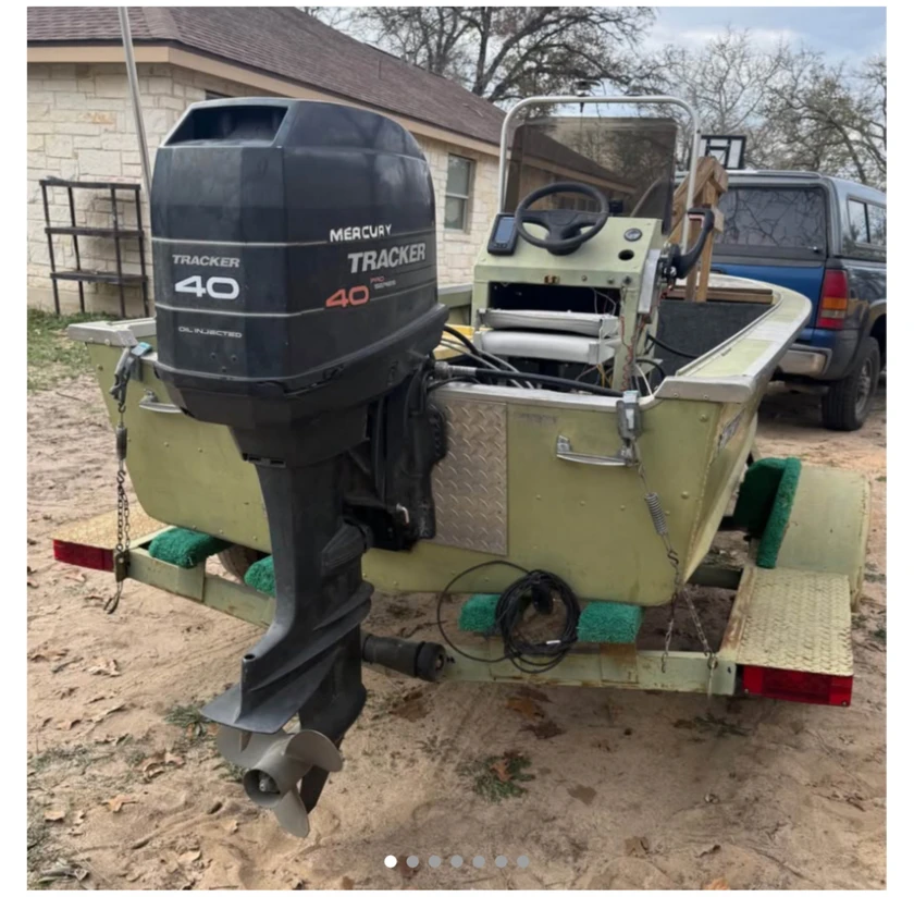 1970 starcraft 14’ aluminum fishing boat mercury 40 - $1,050 thumbnail 2